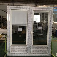 Stores intégrés Double verre creux mobile UPVC persienne et porte PVC fenêtre obturateur taille personnalisée PVC fenêtre fabricant