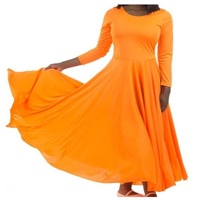 Robe de danse à manches longues coupe ample pour femme