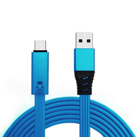 Nuevo Cable de Carga Rápida Reparable de TPE Plano 3A Micro/Tipo C/8 Pines para iPhone, Reciclable y Renovable