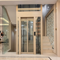 Ascenseur commercial rapide et fluide sans engrenages pour bureau, hôtel, immeuble commercial, 4 étages, 6 à 8 personnes