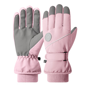 Gants de <span class=keywords><strong>ski</strong></span> chauds, imperméables, tactiles, coupe-vent, doublés de polaire, pour le cyclisme en plein air en automne et en hiver, unisexe - Product Image 1