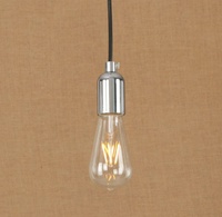 Design de mode E26 E27 prise support en laiton 250v tension cordon d'alimentation pour lampe suspendue en tissu