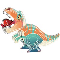Kit de Modelo de Rompecabezas de Dinosaurio de Papel 3D, Juguete Educativo de Animales de Dibujos Animados Unisex para Adolescentes, Adultos y Principiantes