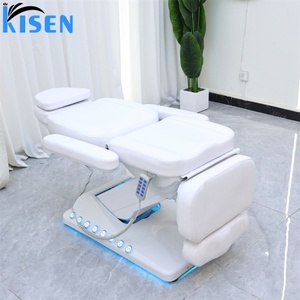 KISEN Luxury Cosmetic Massage Treatment Beauty <b>Bed</b> <b>Table</b> Facial Spa Recliner Electric Curved <b>Lash</b> Beauty <b>Bed</b> With Foot Control - Product Image 6