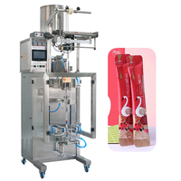 Machine de remplissage automatique verticale pour petites entreprises, VFFS, rouleaux de gelée, bâtonnets, pâte, sachets, liquides, emballages d'huile avec imprimante de date