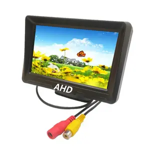 מפעל ישיר גבוהה בהירות רזולוציה מיני 5 אינץ TFT LCD Stand לבד מול נוף מכונית טלוויזיה צג AHD 1080P 720P CVBS וידאו