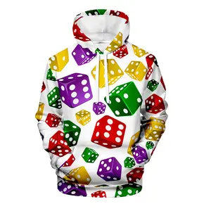 Hochwertige dicke Winter benutzer definierte Würfel Ela stane Hoodie Unisex Polyester Sublimation Hoodies Männer Print on Demand Hoodie