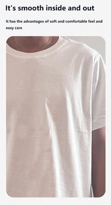 Camiseta de Verano de Algodón de 180g al por Mayor, Cuello Redondo, Secado Rápido, Estilo Casual y Formal, con Estampado Digital, Camiseta Lisa - Product Image 4