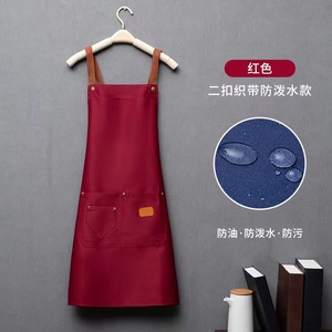 Hot Selling Fashionable Waterproof Advertising <strong>Apron</strong> for Home Kitchen Daily Necessities Cleaning <strong>Custom</strong> Logo <strong>Printed</strong> Cotton <strong>Work</strong> - Product Image 4