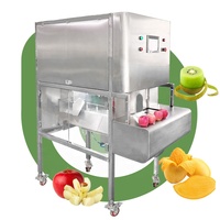 Industriële Automatische Peer Citroen Persimmon Dragon Fruit Oranje Mango Slice Slice Dunschiller Snij Schil Machine En Snijd