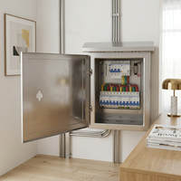 Boîte de distribution extérieure résistante aux intempéries, directement de l'usine |   220V/380V |   Acier inoxydable 304 |   Protection IP54