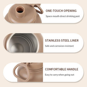 Desain Logo pribadi portabel tiga-dalam-satu Kit perjalanan hewan peliharaan 304 baja tahan karat botol minum anjing padat untuk penggunaan luar ruangan - Product Image 4