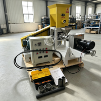 Petite machine extrudeuse-granuleuse de 50 kg/h, certifiée CE, personnalisable, pour aliments flottants et coulants pour crevettes, volailles, animaux aquatiques, chats, chiens et poissons.