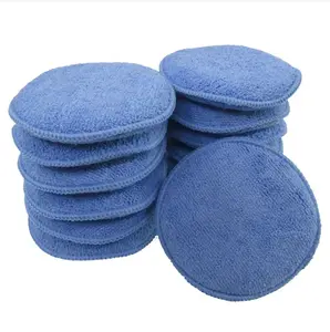 Fides Microfibre Micro Car Wax Pad Microfiber Applicator For Car Cleaning Pads Polishing Detailing
