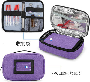 Estuche Enfriador <span class=keywords><strong>de</strong></span> <span class=keywords><strong>Insulina</strong></span> Portátil, Impermeable y Aislado <span class=keywords><strong>de</strong></span> Nailon, Bolsa <span class=keywords><strong>de</strong></span> Transporte <span class=keywords><strong>Reutilizable</strong></span> para Jeringas y Plumas, para Viajes en Auto - Product Image 3