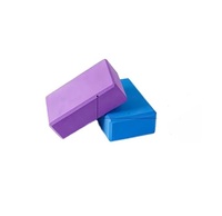 Bloc de yoga EVA anti-dérapant gris clair vert blanc de qualité supérieure petites formes brique de mousse de recyclage