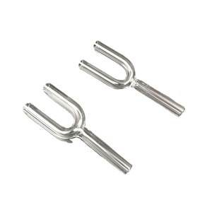 Glass Y Tube 8x80 Hookah Mouthpiece Transparent Pink Black Blue White Jade Amber Durable Pipe Accessory - Product Image 5