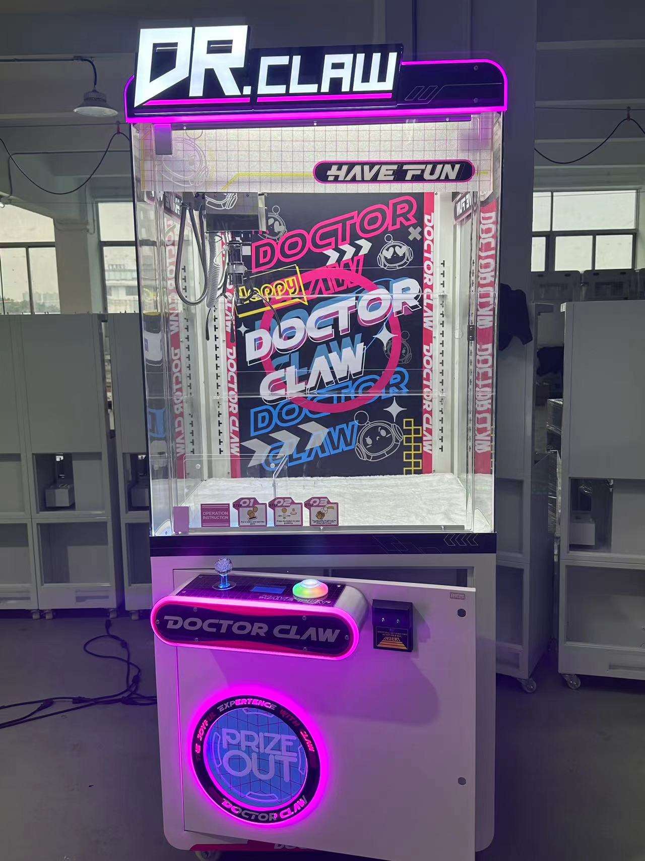 Pink claw machine