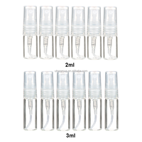 10ml 5ml 2-3ml verre Mini bouteilles de parfum atomiseur cosmétique flacons de parfum conteneur avec avec tube de bouteille de pulvérisation
