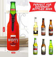 Manchons isothermes pliables en néoprène pour canettes de bière, personnalisables par sublimation, imperméables, pour cadeaux promotionnels