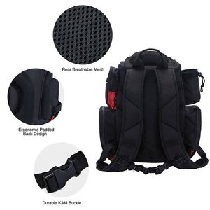 Mochila de Pesca BSCI, Bolsa de Almacenamiento Impermeable Grande con Cubierta Protectora para la Lluvia (Caqui, Negro y Camuflaje) - Product Image 4