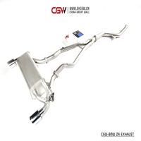 Catback en acier inoxydable pour BMW Z4 G29 2.0T, avec pointes en Fiber de carbone, raccords, meilleure vente 2019