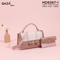 Sac à main fourre-tout de luxe QAZA en cuir PU avec nœud papillon, ensemble de sacs à main de marque de créateur pour femmes, décontracté et élégant pour le bureau