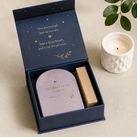 Cartes d'affirmation et de pleine conscience modernes pour soulager le stress, dans un coffret cadeau, pour créer des rituels quotidiens, idéales pour les cadeaux d'entreprise