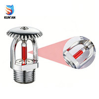 Tête de sprinkler vertical Kunan pour système d'extinction d'incendie, prix d'usine avantageux, sprinkler automatique