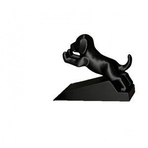 Qianrui Dog Door Stop 10x3.8cm White Decorative Anti-Slip Home Doorstop - Product Image 5