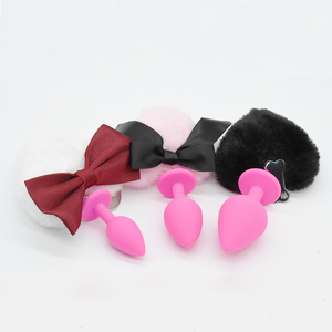 Accesorios de silicona BDSM erótico Kinky Fox desmontable juego de entrenamiento accesorios esclavo coqueteo suave juguetes para adultos <span class=keywords><strong>Anal</strong></span> Butt Plug Tail - Product Image 6