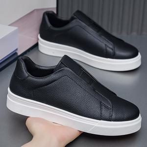 Scarpe Slip-On Uomo 2026 Completamente Bianche - Dettaglio Cuciture Eleganti, Suola Spessa, Calzature Quotidiane Comode, Minimaliste e di Stile - Product Image 4