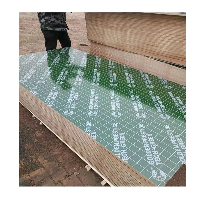 Middle East Market 18mm Green Plastic Poplar Core marine plywood