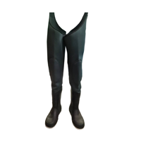 Cuissardes de pêche en éponge néoprène noir de type court de conception spéciale pour bottes de chasse