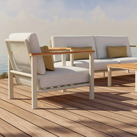 Neues Design Schönes Modernes Langlebiges Aluminium Garten-Sofa-Set Outdoor-Terrassenmöbel