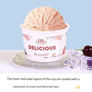 Custom Printed Paper <b>Cups</b> Ice Cream Containers 2 oz 3 oz 4 oz 5 oz 8 oz <b>Disposable</b> Food <b>Cups</b> for Milk Tea Dessert - Product Image 5