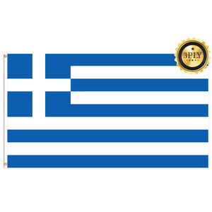 Banderas de Grecia al por Mayor de 3x5 pies, Poliéster 68D/100D, Personalización de Todas las Naciones, Envío Rápido, Proveedor Confiable, Entrega Rápida - Product Image 2