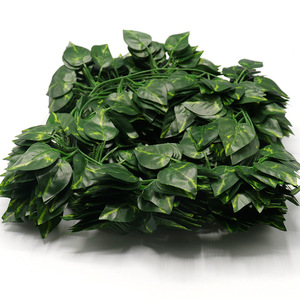 Lianes artificielles en bambou vert, feuilles en plastique, fausses fleurs, décoration intérieure, accessoires de mariage, lianes vertes persistantes 2,1 cm - Product Image 4