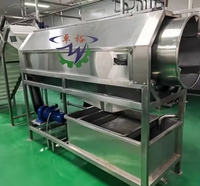 Automatische Yam Gember Aardappel Schil- en Wasmachine Wortel Ui Aardappel Trommelschilmachine