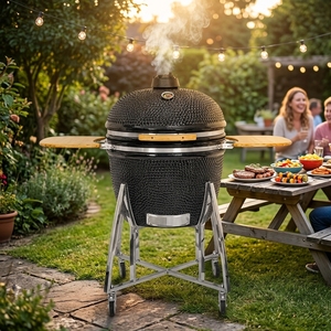 <span class=keywords><strong>Barbecue</strong></span> au charbon de bois en céramique Kamado classique de 29 pouces avec allumage électronique à impulsions et piézoélectrique - Product Image 6