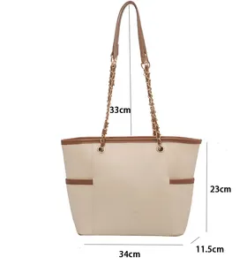 Newest Women Handbags Hot Sale Fashionable Pu Leather Single Shoulder Bag Larger Capacity Bag Women Tote Bag From China