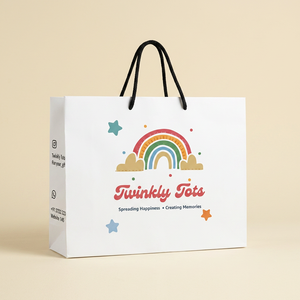 Wholesale Custom Logo <b>Paper</b> Gift Bags Premium White <b>Paper</b> Shopping Bags with Rope Handles for Gift and Retail Packaging - Product Image 1
