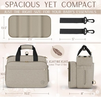 Fourre-tout à couches convertible personnalisé sac à dos bandoulière rangement voyage pochette sac poussette organisateur cadeau pour maman