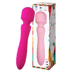 Damen 30 Modi Vibrator 10-Gang Handheld <span class=keywords><strong>Double</strong></span>-Ended USB wiederauf ladbare wasserdichte Mini Personal <span class=keywords><strong>Wand</strong></span> Massage gerät Adult Toys - Product Image 1