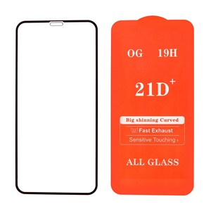 กระจกนิรภัย 21D 9H สำหรับโทรศัพท์มือถือ  แบบเต็มจอ กาวเต็มแผ่น ป้องกันรอยขีดข่วน - Product Image 1