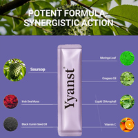 Poudre de boisson instantanée au corossol naturel en bâtonnets, format portable, extrait pur de fruit de Graviola, qualité alimentaire, pour la digestion et l'élasticité de la peau