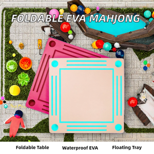 Fábrica OEM ODM de Mahjong: Tablero de Juego Flotante de Lujo Plegable e Impermeable para Piscina, Máquina de Mahjong, Rummikub y Cartas de Juego - Product Image 2
