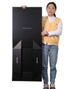 Caja <span class=keywords><strong>de</strong></span> Regalo Magnética Plegable Negra Personalizada, Caja <span class=keywords><strong>de</strong></span> <span class=keywords><strong>Embalaje</strong></span> <span class=keywords><strong>de</strong></span> Cartón Rígido Plegable <span class=keywords><strong>de</strong></span> Lujo, Caja <span class=keywords><strong>de</strong></span> Papel <span class=keywords><strong>para</strong></span> Ropa, <span class=keywords><strong>para</strong></span> Vestido <span class=keywords><strong>de</strong></span> Novia - Product Image 2