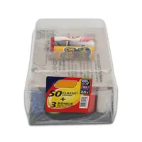 Briquet classique moderne J6 MAXI en plastique, stock USA, avec 50+3 cigarettes pour fête ou fumeurs, modèle J26