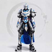 Costume de Général Chinois Ancien Haut de Gamme en EVA avec Haut et Cape – Déguisement de Performance d'Halloween pour Adultes